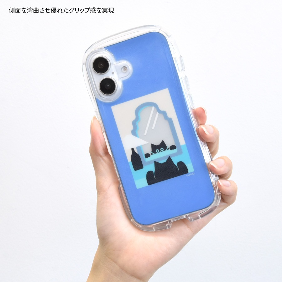 umao iPhone16 対応 クリスタルクリアケース