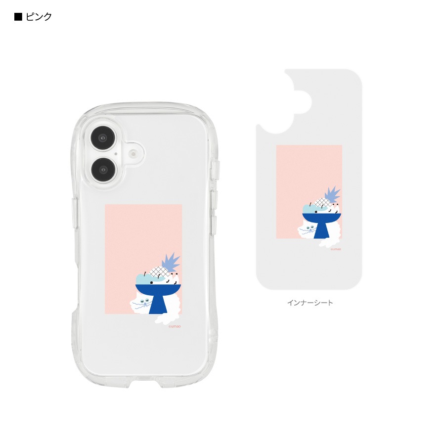 umao iPhone16 対応 クリスタルクリアケース