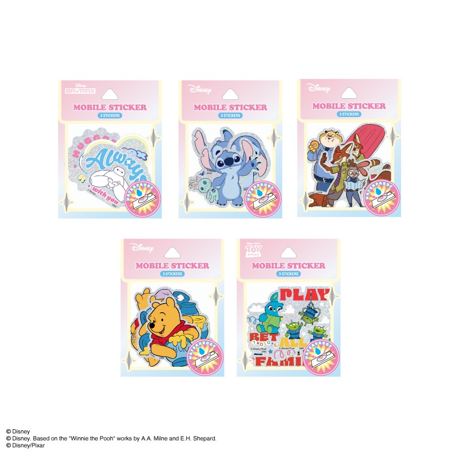 ディズニーキャラクター、ピクサーキャラクター ／ モバイルステッカー