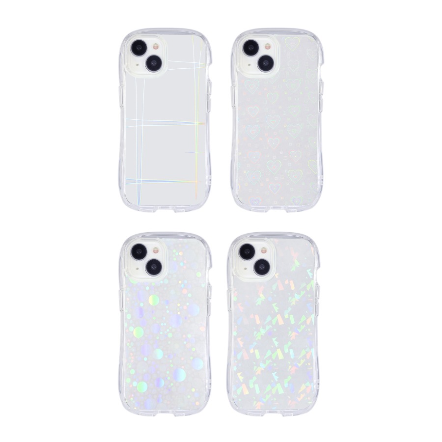 iPhone 15 / 14 / 13 対応 クリスタルクリアケース