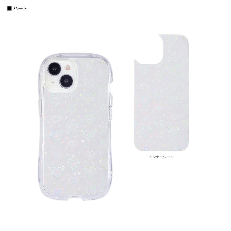 iPhone 15 / 14 / 13 対応 クリスタルクリアケース
