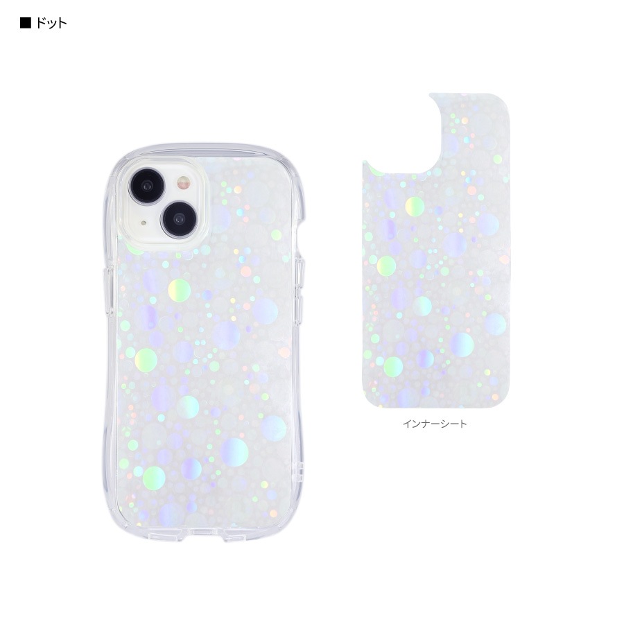 iPhone 15 / 14 / 13 対応 クリスタルクリアケース