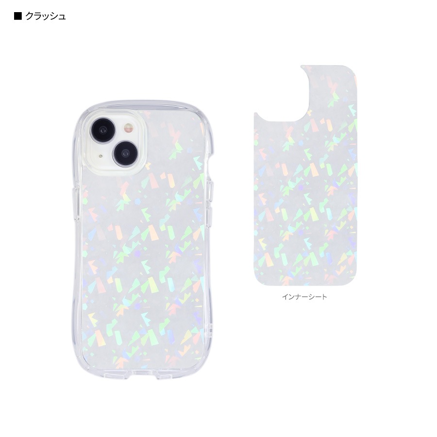 iPhone 15 / 14 / 13 対応 クリスタルクリアケース