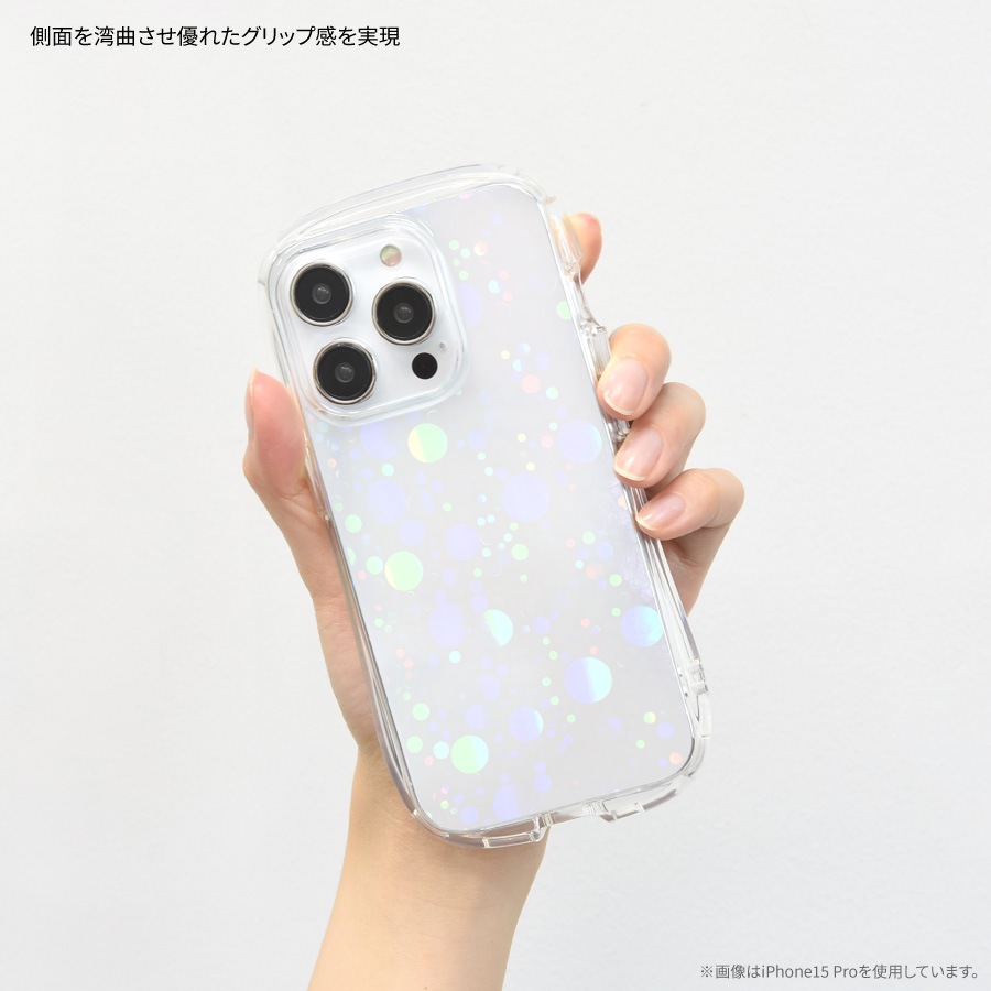 iPhone 15 / 14 / 13 対応 クリスタルクリアケース