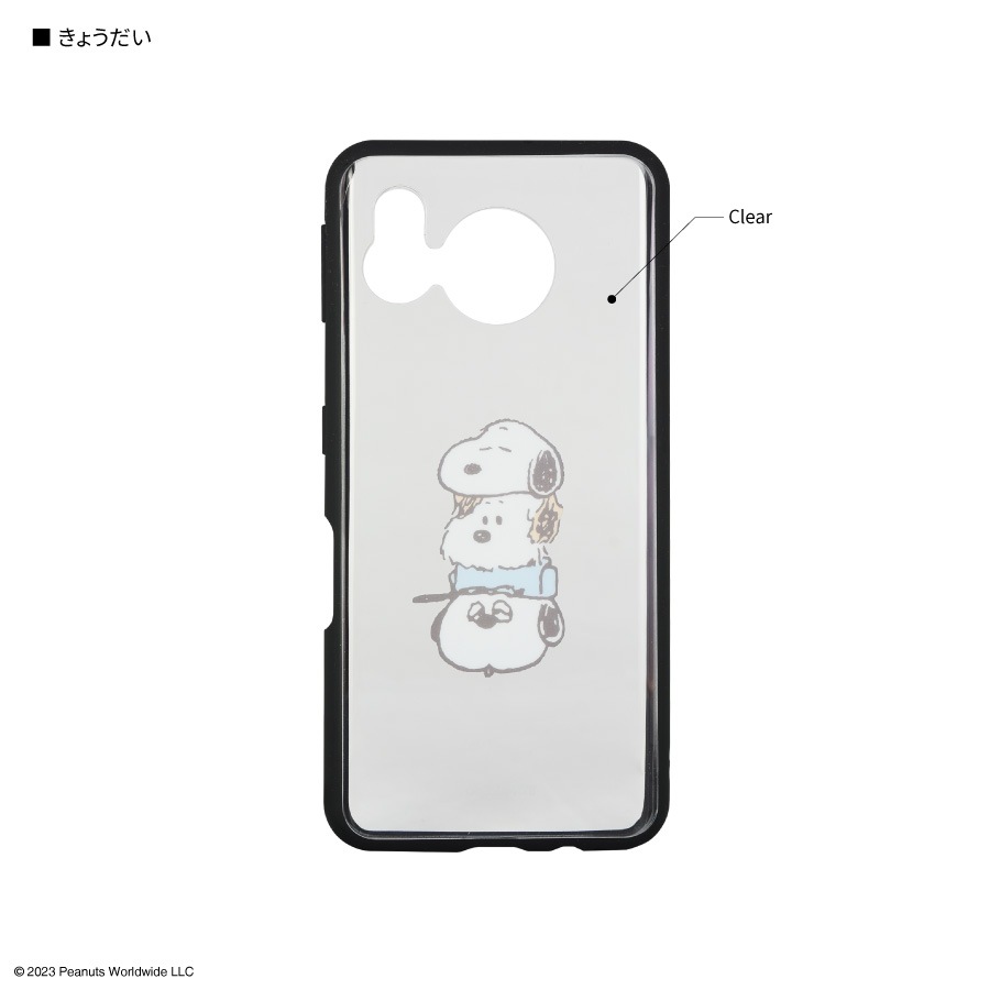 ピーナッツ IIIIfit Clear SHARP AQUOS sense7対応ケース