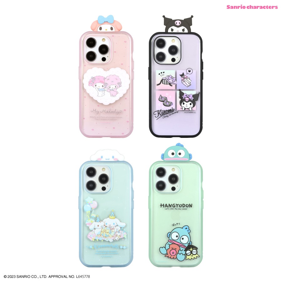 サンリオキャラクターズ フレーム IIIIfit Clear iPhone15 Pro 対応 ケース