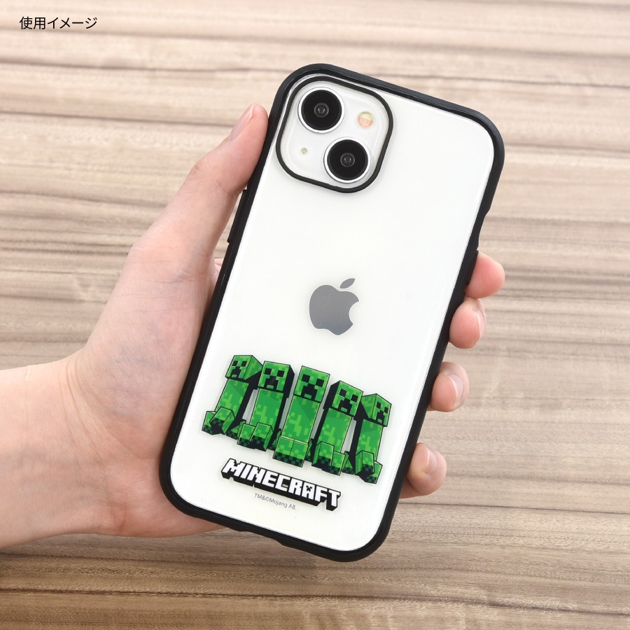 Minecraft IIIIfit Clear iPhone15 / 14 / 13 対応 ケース