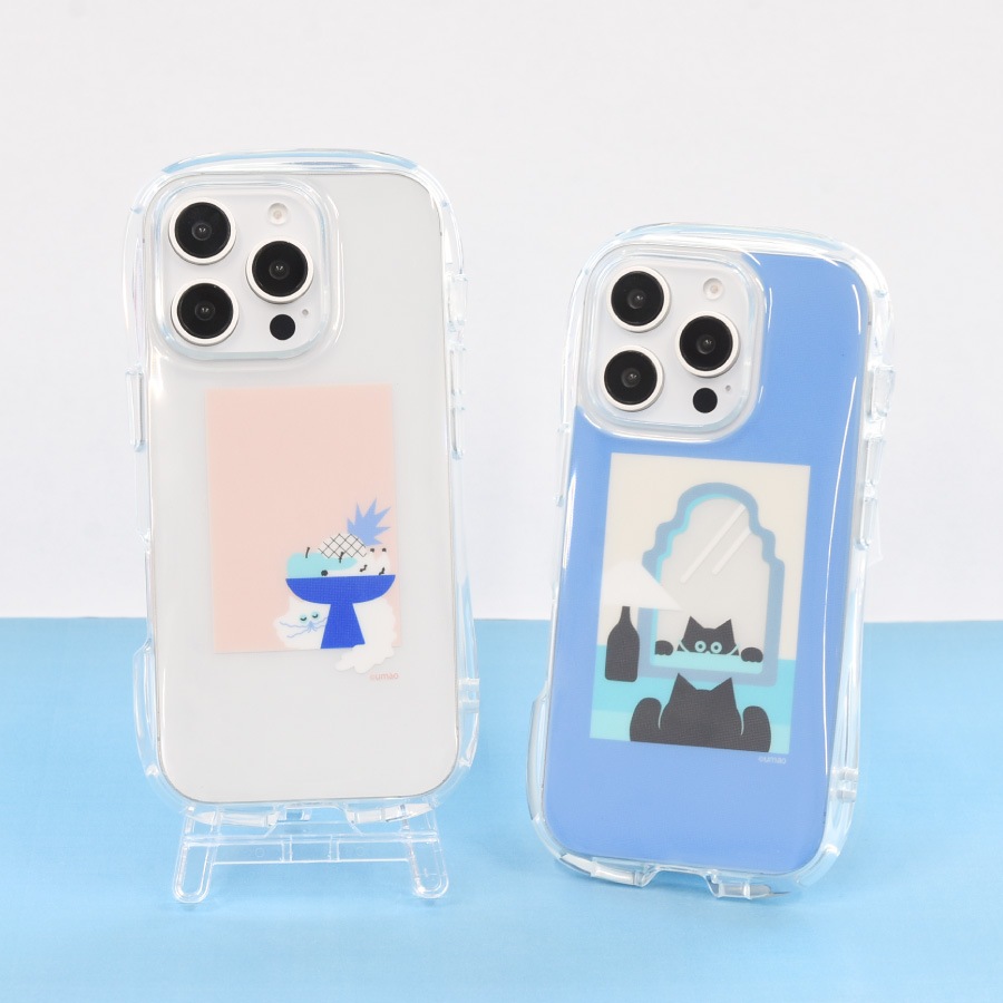 umao iPhone16 Pro 対応 クリスタルクリアケース