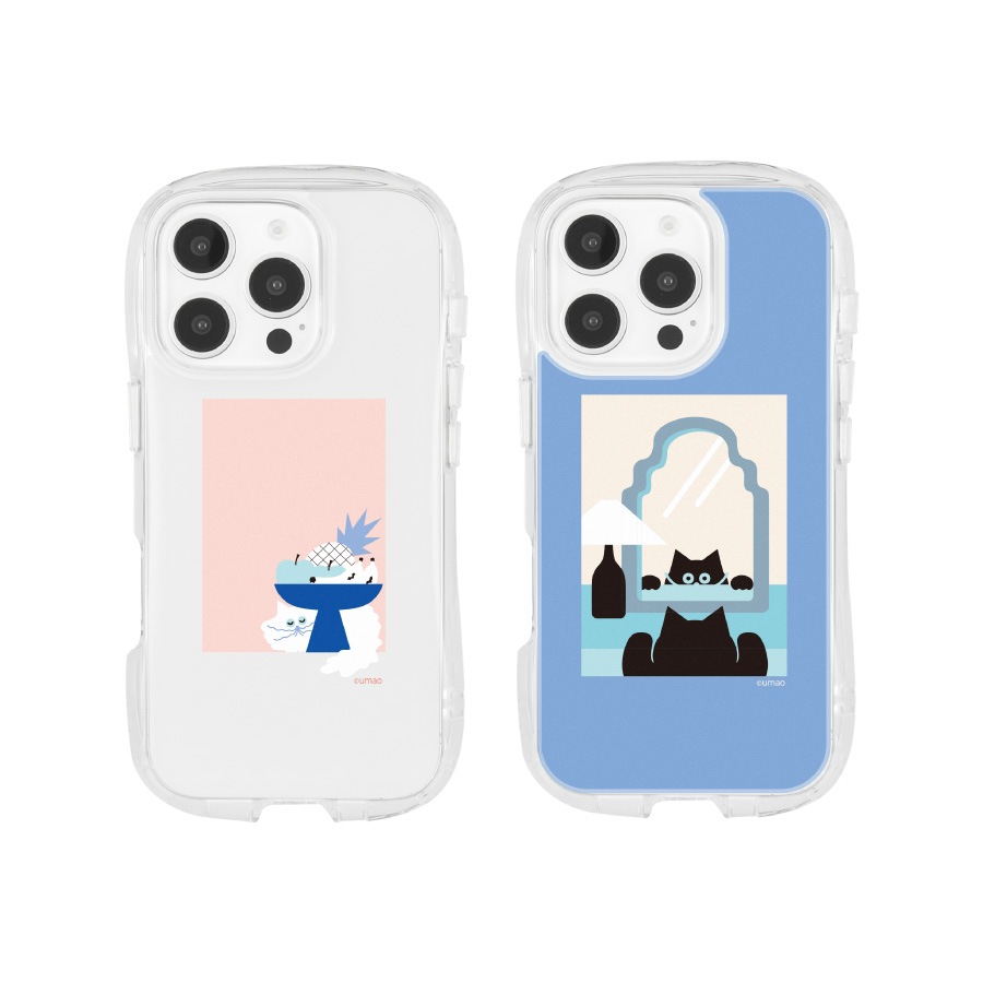 umao iPhone16 Pro 対応 クリスタルクリアケース