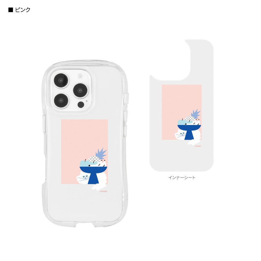 umao iPhone16 Pro 対応 クリスタルクリアケース