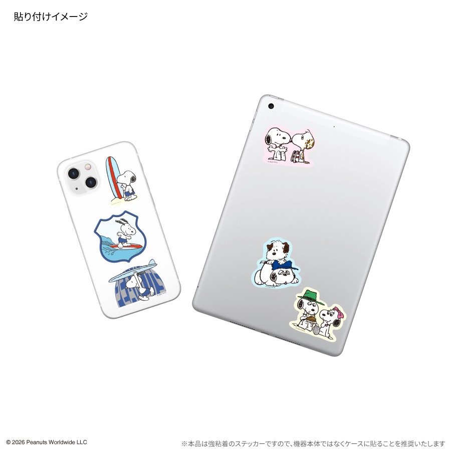 ピーナッツ スヌーピー モバイルステッカー