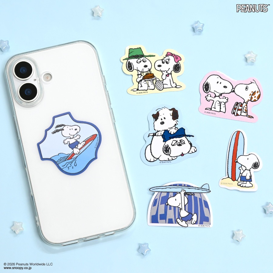 ピーナッツ スヌーピー モバイルステッカー