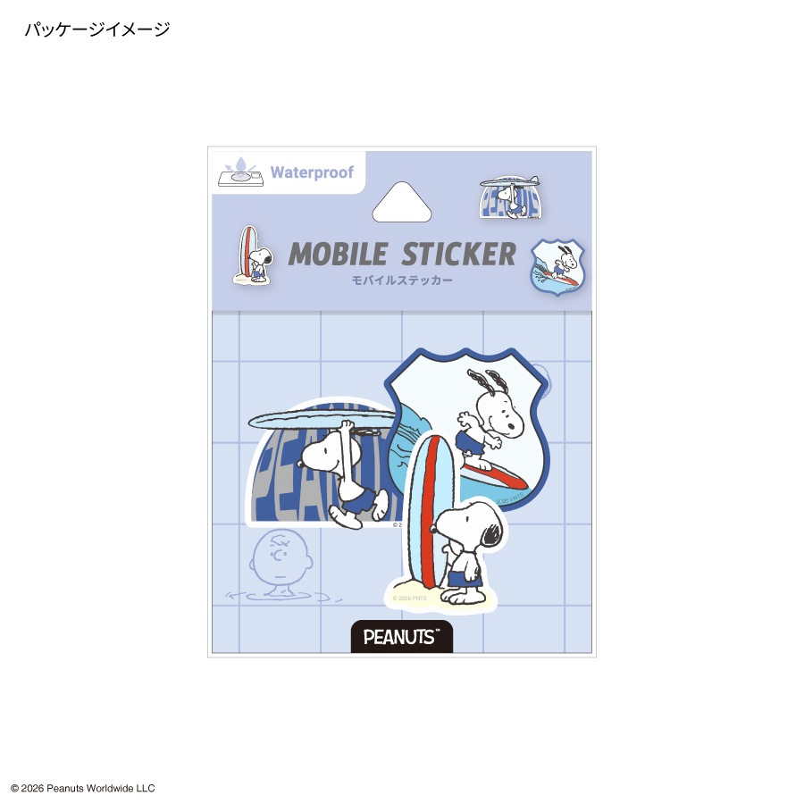 ピーナッツ スヌーピー モバイルステッカー