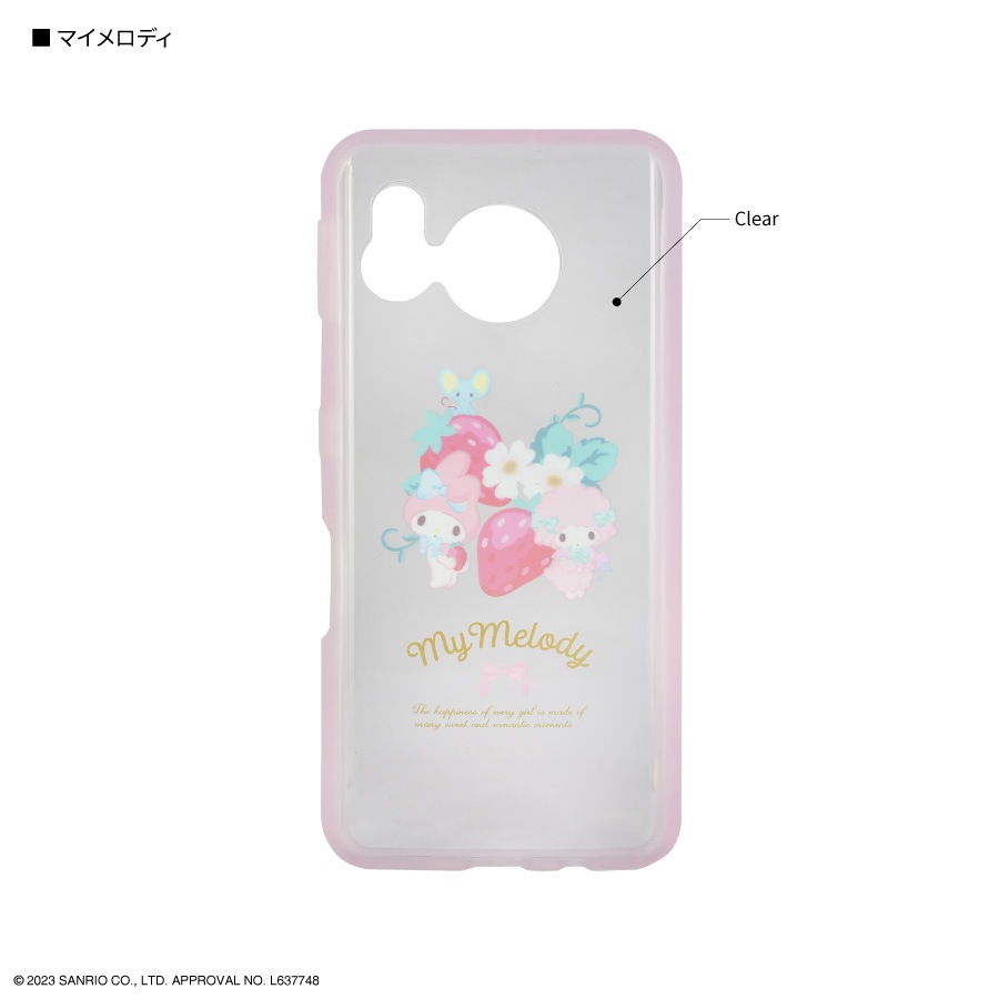 サンリオキャラクターズ IIIIfit Clear SHARP AQUOS sense7対応ケース