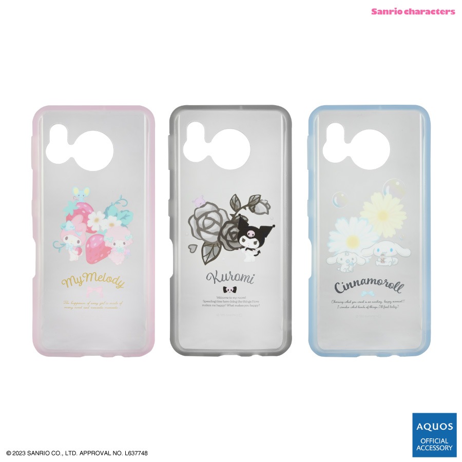 サンリオキャラクターズ IIIIfit Clear SHARP AQUOS sense7対応ケース