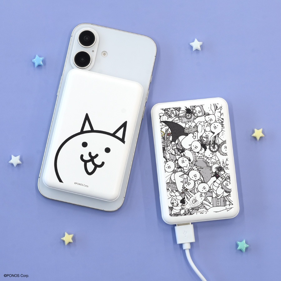 にゃんこ大戦争 MagSafe 対応 ワイヤレス リチウム充電器 5000mAh