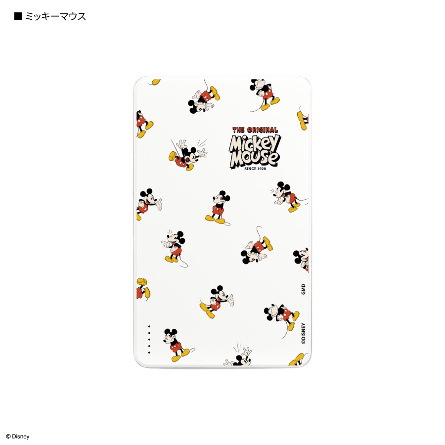 ディズニーキャラクター ／ 準固体リチウムイオン電池 モバイルバッテリー