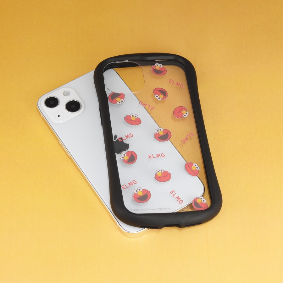 セサミストリート iPhone13対応 ハイブリッドクリアケース