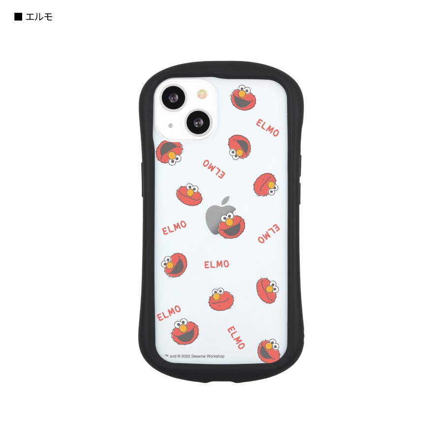 セサミストリート iPhone13対応 ハイブリッドクリアケース
