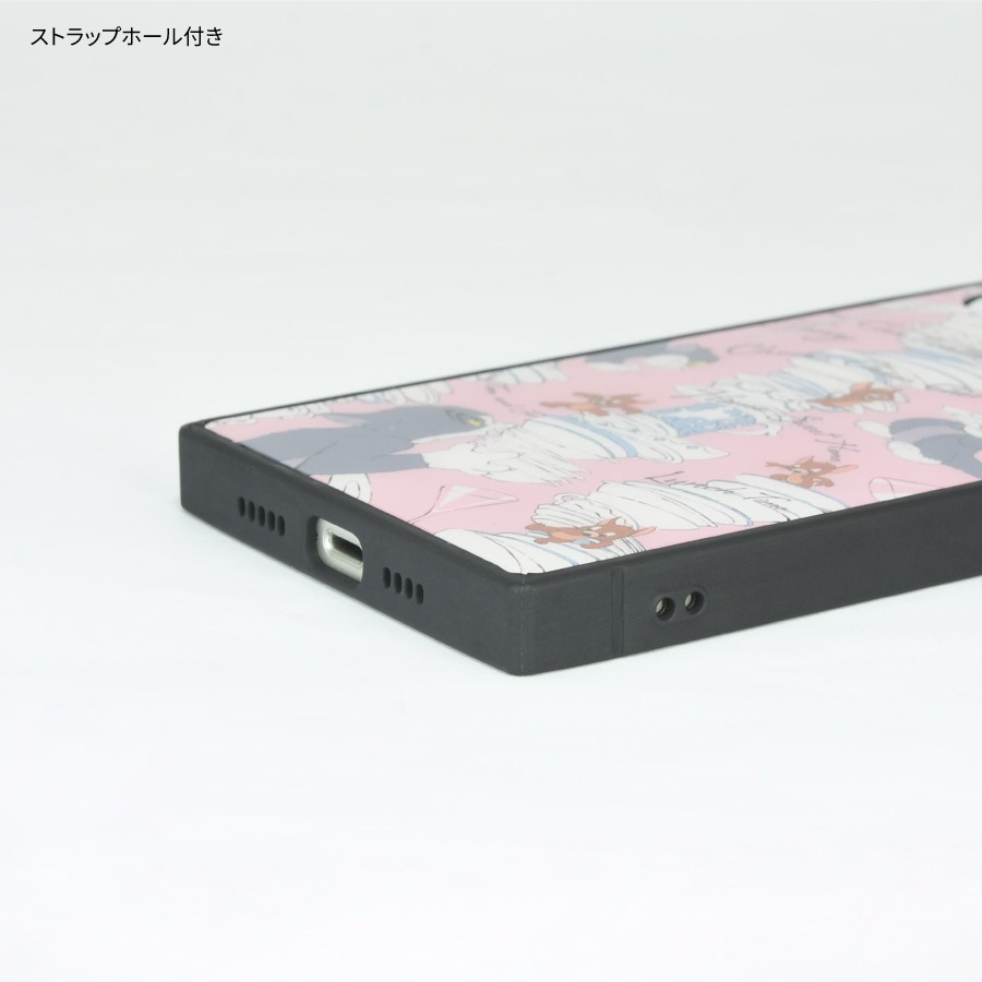トムとジェリー iPhone14 / 13 対応 スクエアガラスケース