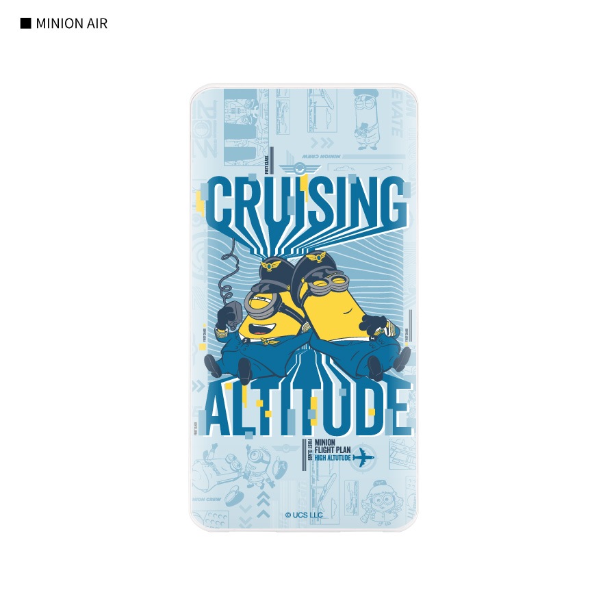 『ミニオンズ フィーバー』シリーズ USB/USB Type-C 4000mAh リチウムイオンポリマー充電器 2.1A