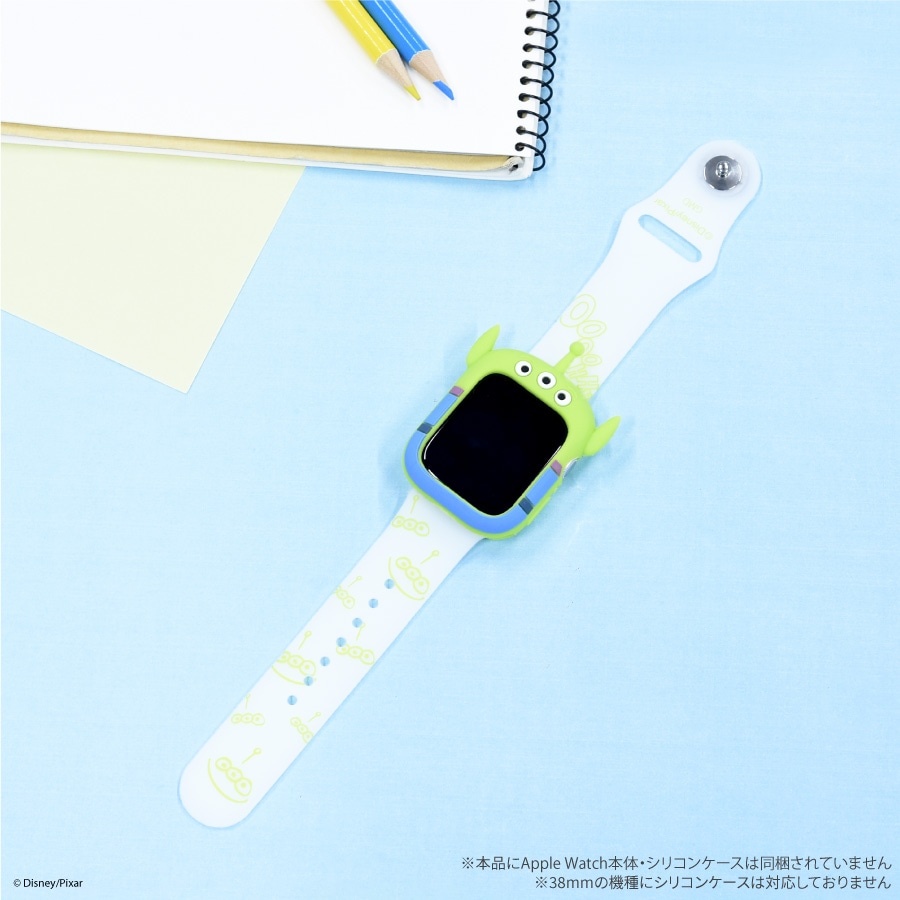 ディズニーキャラクター、ピクサーキャラクター ／ Apple Watch 41/40/38mm 対応 シリコンバンド