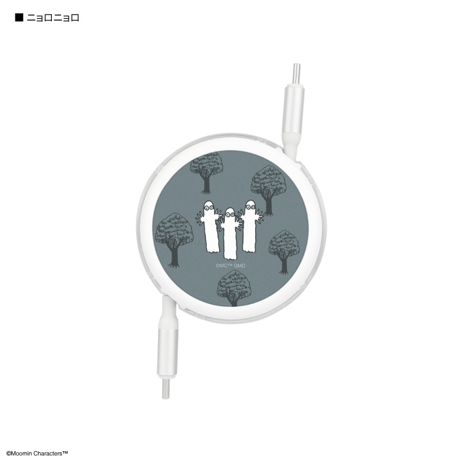 ムーミン PD60W 対応 USB2.0 リール式 Type-C ケーブル
