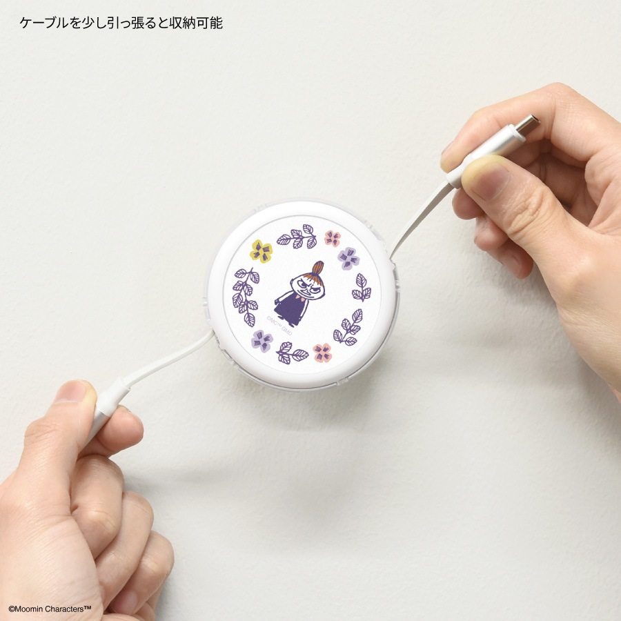 ムーミン PD60W 対応 USB2.0 リール式 Type-C ケーブル