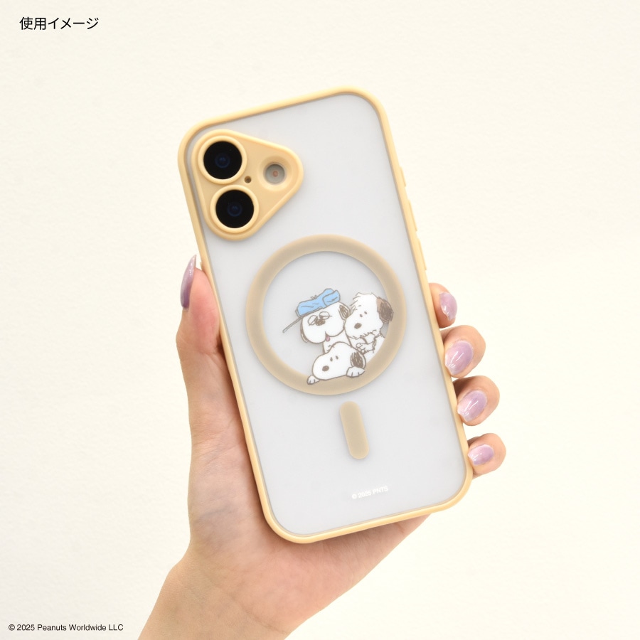 ピーナッツ スヌーピー IIIIfit プランプフレーム iPhone17 MagSafe 対応 ケース