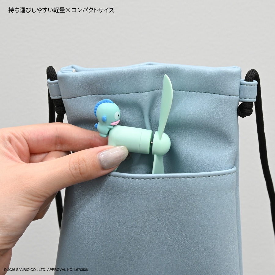 6月下旬発売予定　サンリオキャラクターズ コネクタ付き ミニクールファン （Lightning）
