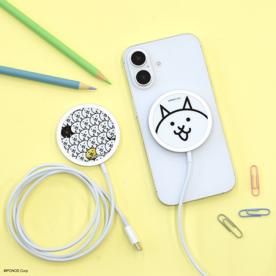 にゃんこ大戦争 MagSafe 対応 ワイヤレスチャージャー | な行,にゃんこ