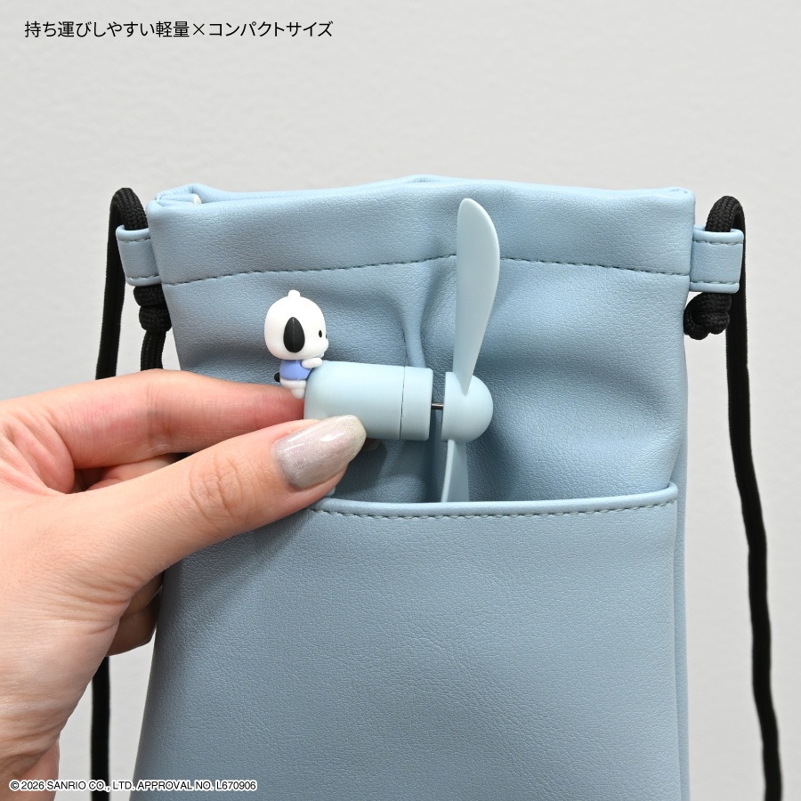 6月下旬発売予定　サンリオキャラクターズ コネクタ付き ミニクールファン （USB Type-C）