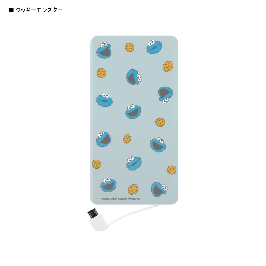 セサミストリート 4000mAh リチウムイオンポリマー充電器 2.1A