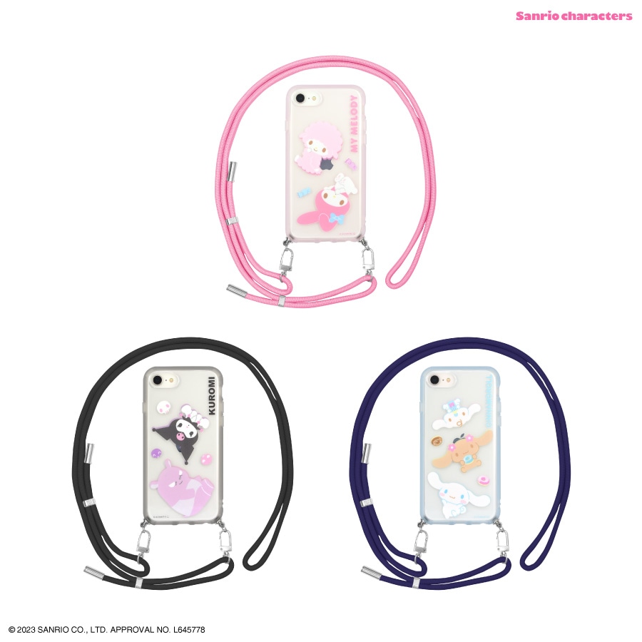 3.キキララ スマホショルダー ミニポーチ 携帯電話 サンリオレトロ