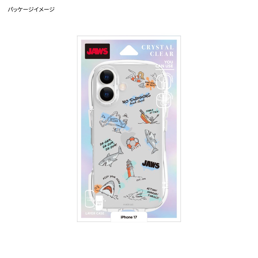 JAWS iPhone17 対応 クリスタルクリアケース