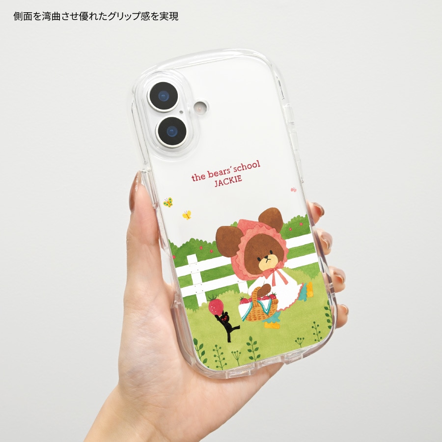 くまのがっこう iPhone17 対応 クリスタルクリアケース
