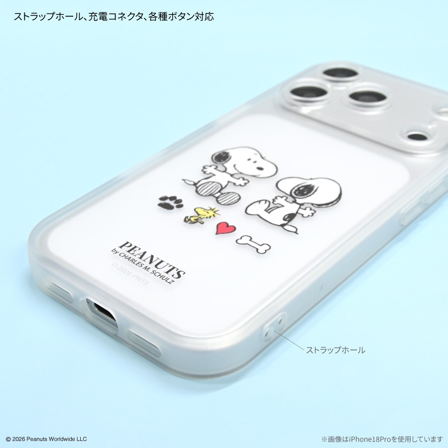 ピーナッツ スヌーピー IIIIfit プランプフレーム iPhone18 Pro Max / 17 Pro Max 対応 ケース