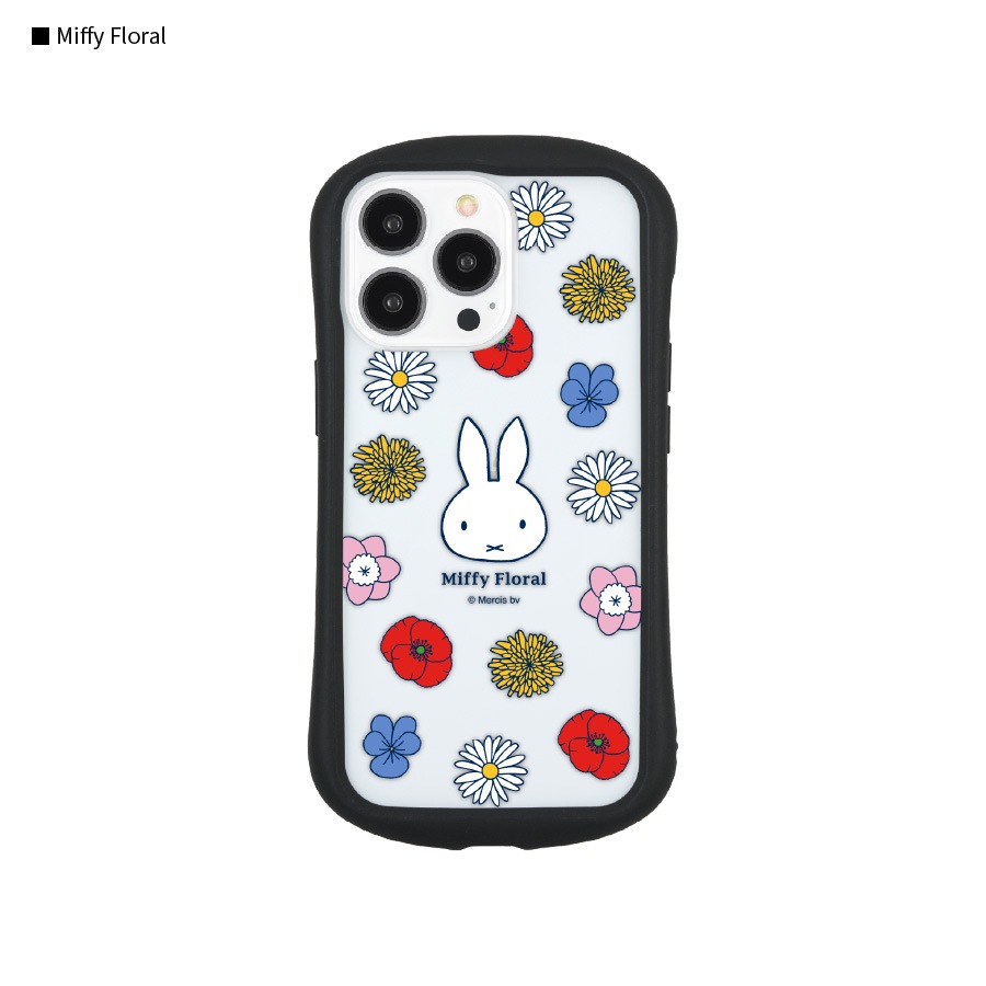ミッフィー Miffy Floral　iPhone13 Pro対応 ハイブリッドクリアケース