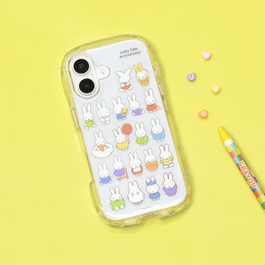 ミッフィー 70th iPhone16 対応 クリスタルクリアケース