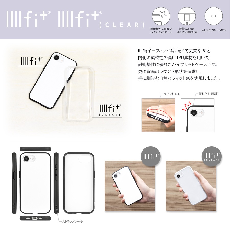 IIIIfit Clear iPhone16e 対応 ケース