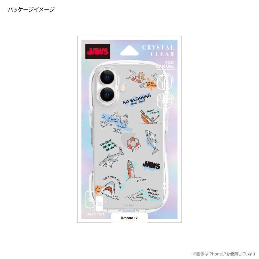 JAWS iPhone17 Pro 対応 クリスタルクリアケース
