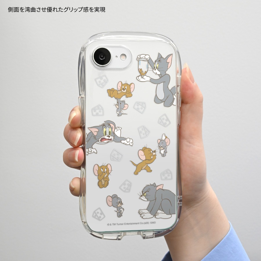 トムとジェリー iPhone17e / 16e 対応 クリスタルクリアケース