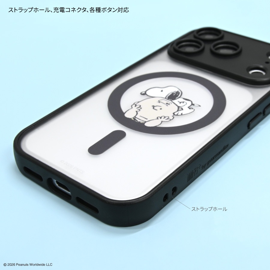 ピーナッツ スヌーピー IIIIfit プランプフレーム iPhone18 Pro / 17 Pro MagSafe 対応 ケース