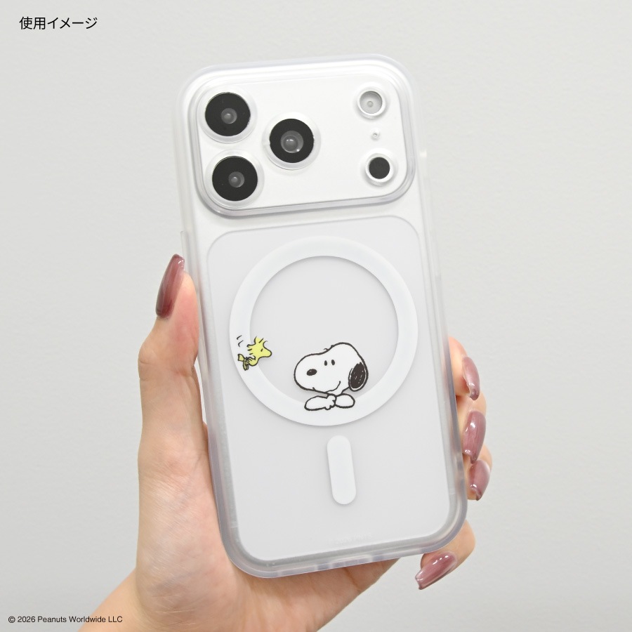 ピーナッツ スヌーピー IIIIfit プランプフレーム iPhone18 Pro / 17 Pro MagSafe 対応 ケース
