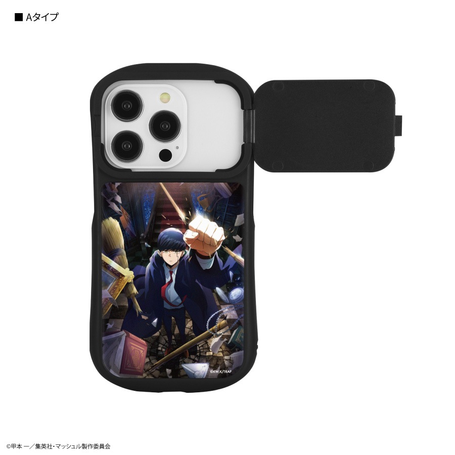 マッシュル iPhone14 / 14 Pro / 13 / 13 Pro / 12 / 12 Pro 対応 ハイブリッドガラスケース