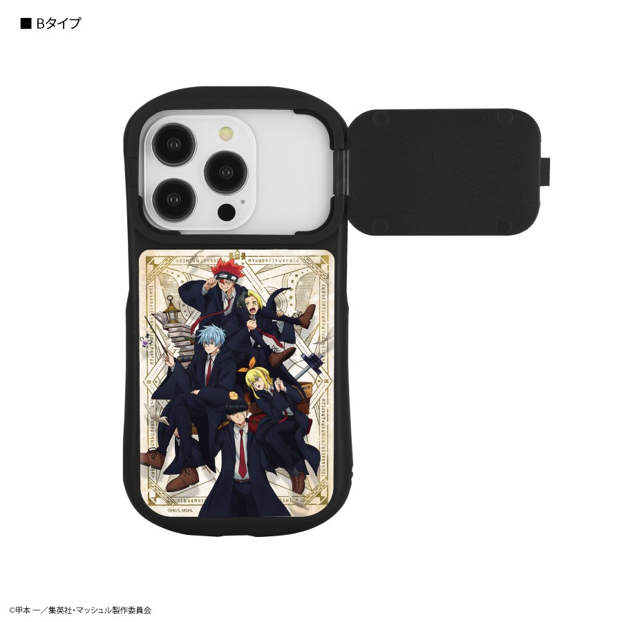 マッシュル iPhone14 / 14 Pro / 13 / 13 Pro / 12 / 12 Pro 対応 ハイブリッドガラスケース