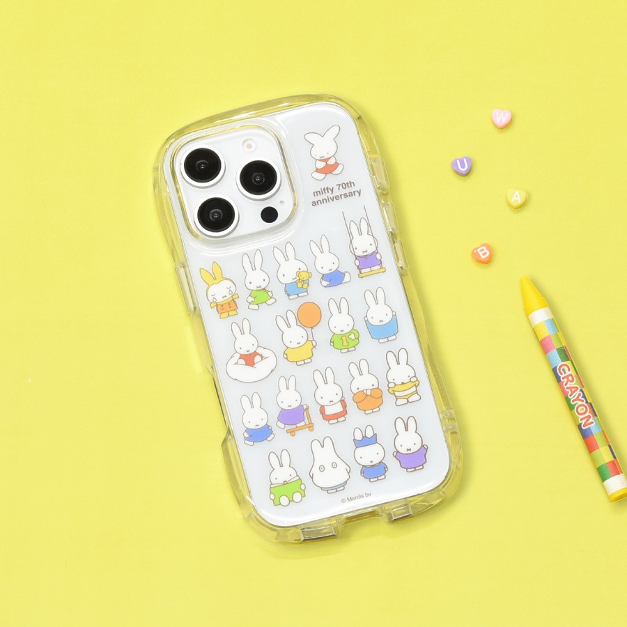 ミッフィー 70th iPhone16 Pro 対応 クリスタルクリアケース