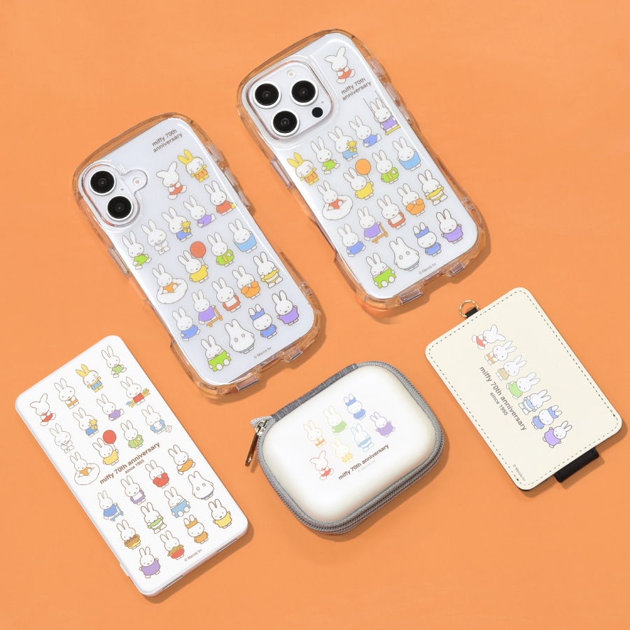 ミッフィー 70th iPhone16 Pro 対応 クリスタルクリアケース