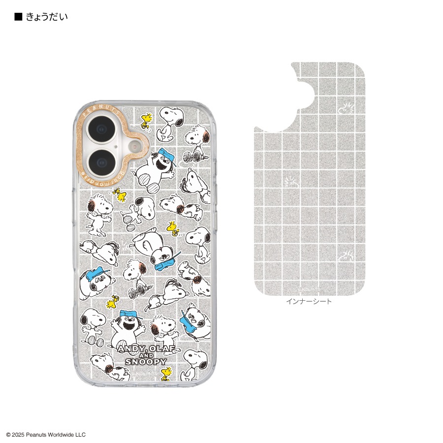 ピーナッツ スヌーピー Camera Frame iPhone17 対応 ケース | は行