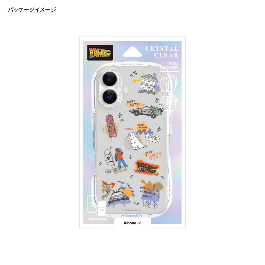 BACK TO THE FUTURE iPhone17 対応 クリスタルクリアケース